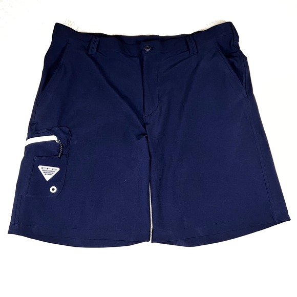 Columbia Other - Columbia PFG Mens Size 40 Navy Blue Performance Fishing Short Omni-Shield Hiking